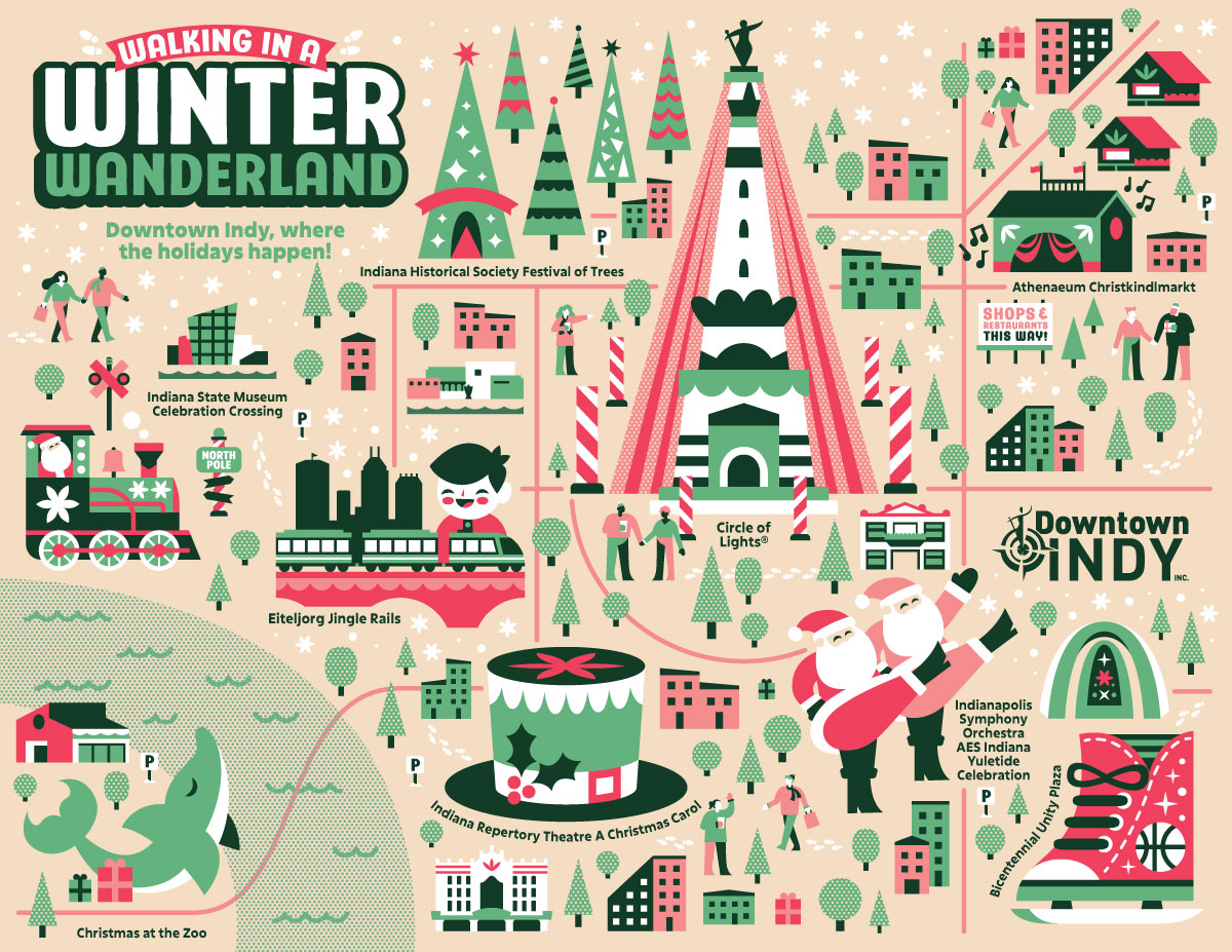 Winter Wanderland Illustrative Map